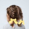 Girls Satin Hair Bow Clip Satin Ribbon Bows with tails for Toddler Ponytail Short Tail Bows Hair Accessories