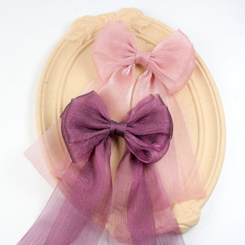 Vintage Hair Aesthetic  Long Tail Hair Bow