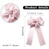 Women Gorgeous Polyester Cotton Hair Bows Clips Solid Color Long Streamer Cheer Hair Clip Girls Satin Long Tail Sailor Bows