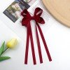 Hot Sale Custom Satin Hair Clips for Girls Women Solid Color Long Tail Sailor Hair Bow Gorgeous Hair Accessories Hot Sale Custom Satin Hair Clips for Girls Women Solid Color Long Tail Sailor Hair Bow Gorgeous Hair Accessories