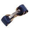 3.5" Double Layered Polyester Cotton Ribbon Bow Hairpins
