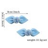 Girls Flower Round Loopy Bows Pompom Mink Hair Clip School Hair Bows Set Kids Hair Bow Accessories