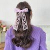 Lace Tassel Hair Bow Clip Set Women Girls Lace Tassel Bowknot Bows Girls Tulle Lace Hair Accessories