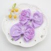 Sweet Flower Boutique Hair Bow Multi-Color Mini Flower Hair Clip for Girls Grosgrain Ribbon