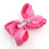 2pcs/set Baby Double Layer Ruffle Hair Bow Clip for Toddler Girls Satin Solid Ribbon Bows for Girls Kids Hair Bow Accessories