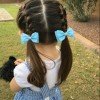 Satin Ruffled Bow Hair Clips Set Double Ruffle Ribbon Barrettes with Long Tail for Girls Hair Accessories