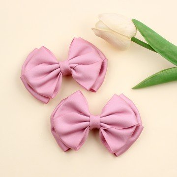 Satin Bow Hair Clips Silky Satin Ribbon Bows for Girls Daily Back to School Boutique Hair Accessories