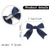 Hot Sale Girls Satin Hair Bow Clip Satin Ribbon Bows with tails for Toddler Ponytail Short Tail Bows Hair Accessories
