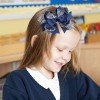 Back to School Gingham Hair Bow Clips for Girls Students Uniform Plaid Hair Bow Clip Kids Hair Bow Accessories
