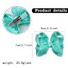 Girls Ruffled Grosgrain Double Layer Hair Bow Eyelet Hollow Lace Ruffled alligator Hair Clip for Kids Hair Accessories