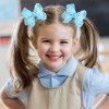 Girls Ruffled Grosgrain Double Layer Hair Bow Eyelet Hollow Lace Ruffled alligator Hair Clip for Kids Hair Accessories