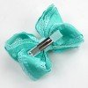Girls Ruffled Grosgrain Double Layer Hair Bow Eyelet Hollow Lace Ruffled alligator Hair Clip for Kids Hair Accessories