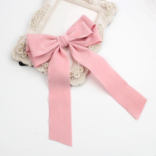 Suede Long Sailor Hair Bows for Girls Matte Suede Bowknot Bow for Fall Winter Women Hair Bow Accessories Suede Long Sailor Hair Bows for Girls Matte Suede Bowknot Bow for Fall Winter Women Hair Bow Accessories
