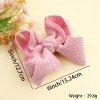 Ribbed Knotted Fabric Hair Bows for Girls