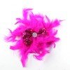 Sparkly Bow Feather Brooch Pin for Women