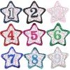 Sport Glitter Birthday for Girls Glitter Baseball Boutique Star Badge with Number Kids Outfit Accessories