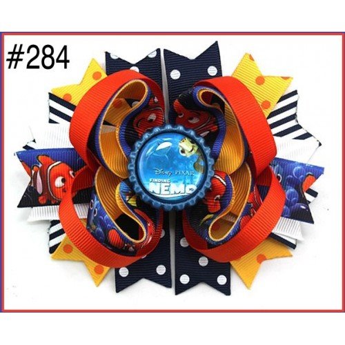   Nemo inspired hair bow for girls 