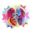 4.5'' inspired doll hair bows popular girl hair bows accessories with clips boutique girl hair clips