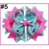 4.5inch unicorn hair bows mermaid girl hair bows easter Children hair accessories
