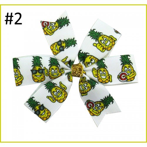 Summer Fruit Hair Bows Strawberry Hair Bows Summer Hair Bows pineapple Hair Clip 