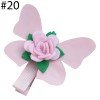  butterfly Glitter Hair Clips , Flower butterfly Bow  