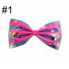 4.5-5'' PVC glitter sequin trolls hair bows cartoon girl hair accessories