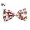 4.5-5'' PVC glitter sequin trolls hair bows cartoon girl hair accessories