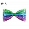 4.5-5'' PVC glitter sequin trolls hair bows cartoon girl hair accessories