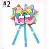 5.5'' big Rainbow Hair Bow with Clip unicorn Grosgrain Ribbons HairClips for Girls 5.5'' big Rainbow Hair Bow with Clip unicorn Grosgrain Ribbons HairClips for Girls