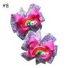 1pair/set 4'' summer pigtail hair bows 1pair/set 4'' summer pigtail hair bows