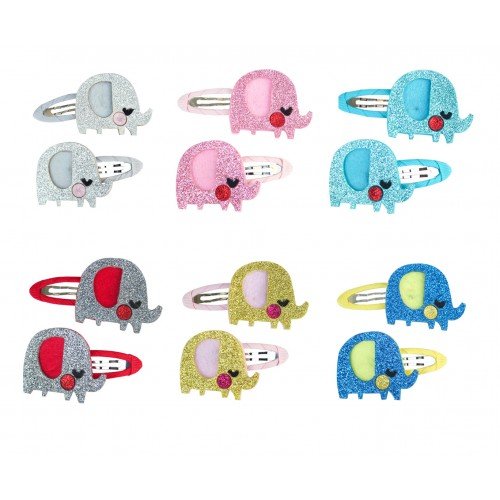 2.5'' elephant snap hair clips animal hair clips