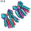 3'' pigtail korker hair bow toddle corker hair clip for girl accessories