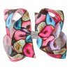 6'' Ice Cream Donut  Sprinkles Grosgrain Ribbon Hair Bow Boutique Hair accessories