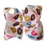 6'' Ice Cream Donut  Sprinkles Grosgrain Ribbon Hair Bow Boutique Hair accessories