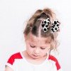 Western Cowgirl Hair Bows Cow Girl Glitter Leather Hair Clip