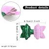  Princess Hair Clips pink and Green Movie Hair Bow Accessories