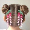 Wisteria Hair Bows Clip Purple pink Wisteria Japanese Kanzashi Hair Bows Clip for Kids Girls Oriental Hair Clip