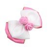 Flower Hair Bow Clip Double Layered Bowknot Flower Hair Bow