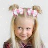Flower Hair Bow Clip Double Layered Bowknot Flower Hair Bow