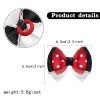 Girls Princess Moonstitch fairy Tail Layered Hair Bow Clips Toddler Kids Hair Bow Accessories