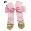 Dancing Ballet Shoes Toddler Sparking Hair Bow Boutique Cheer Bows Ballerina Glitter Hair Bows