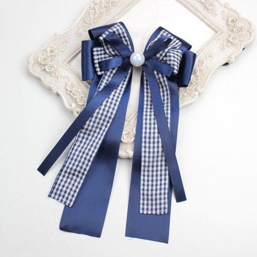  Back to School Gingham Horse Show Hair Bow Clips  