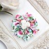 Kanzashi Spring Flower Hair Bow Clips Kanzashi Spring Flower Hair Bow Clips