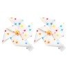 pinwheel sculpture hair bow clip