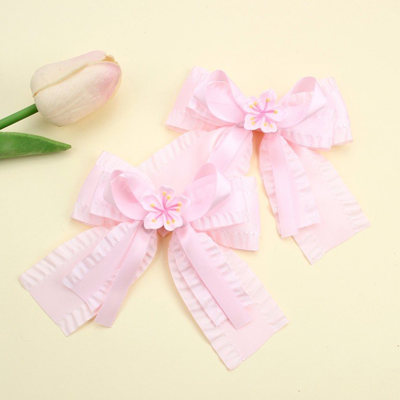 japanese cherry blossoms hair bows japanese cherry blossoms hair bows