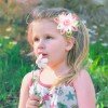 spring summer rose floral sculpture ribbon hair bow clips for girls