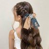 Western Cowgirl Cheer Bow Large Ribbon Hair Clip with Mini Cowboy Hat Paisley Western Long Tail Bow Kids Hair Accessories