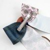 Western Cowgirl Cheer Bow Large Ribbon Hair Clip with Mini Cowboy Hat Paisley Western Long Tail Bow Kids Hair Accessories