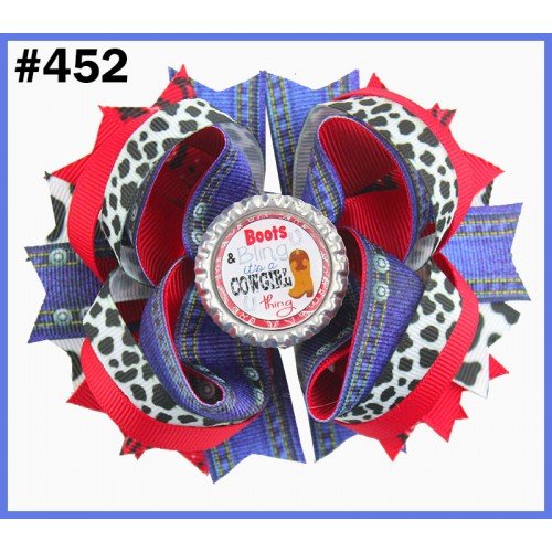 4.5inch  character  inspired hair bows 451-500  