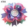 4.5inch  character  inspired hair bows 701-750